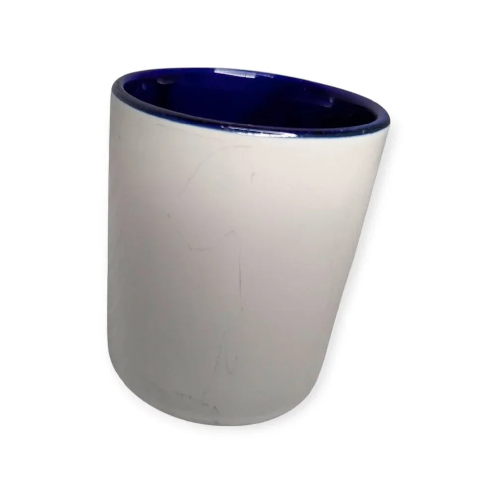 Vintage Sabre White & Blue Ceramic Mug